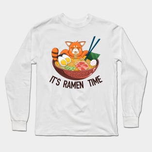 Red Panda Ramen Long Sleeve T-Shirt